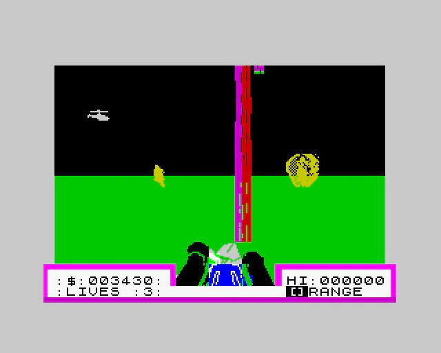 3D Deathchase running in Spectaculator